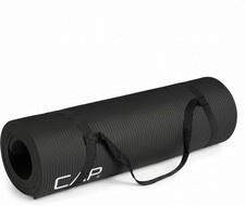 CAP Barbell Yoga Exercise Mat 1/2" High Density Non-Slip Fitness Workout Mat wit
