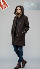 MONTGOMERY-Cappotto donna-Cappuccio "SEVENTY" 70%Lana-VINTAGE AFFARE Prezzo-75%