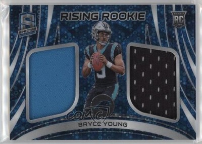2023 Spectra Rising Rookie Materials Neon Blue Prizm 1/50 Bryce Young RC 7dv