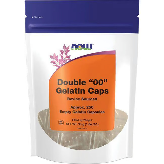 Желати капсулы NOW Foods Double 00 по 250 карат 2090₽