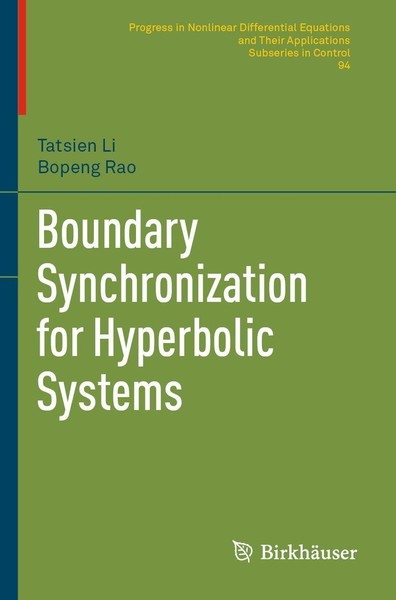 Boundary Synchronization For Hyperbolic Systems Bopeng Rao-image