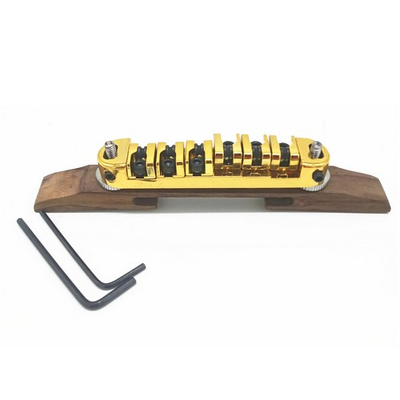 #ad Metal Roller Saddles Tune O Matic Bridge Rosewood Base for Archtop Jazz Guitar G $13.75