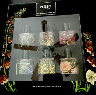 HTF Nest Fragrances~EDP Discovery 6 Pc Set~0.25 fl oz Citrine, Cocoa Woods More!