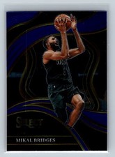 2023-24 Panini Select #234 Mikal Bridges Blue Courtside