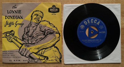 45 7'' UK EP THE LONNIE DONEGAN ROCK ISLAND LINE