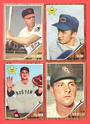 1962 Topps baseball - mid-range condition - You Pick 'Em