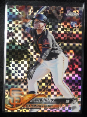 MIGUEL GOMEZ 2018 Topps Chrome X-Fractor #13 ROOKIE CARD