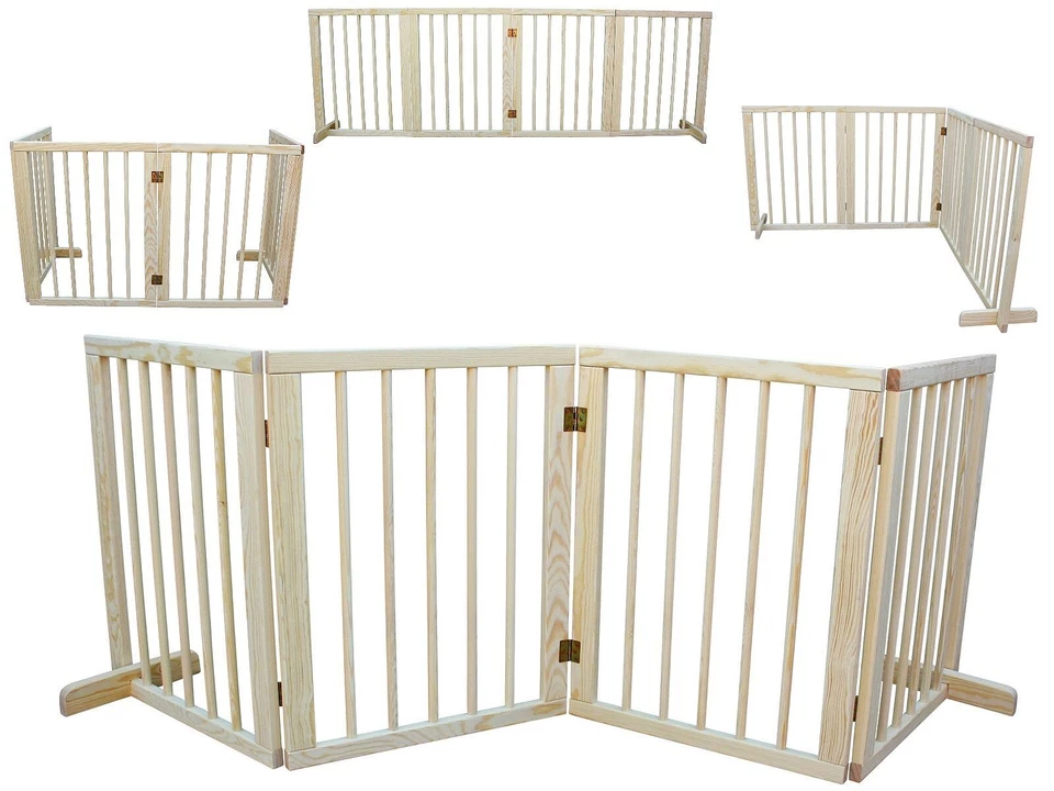 Absperrgitter Treppenschutzgitter Türschutzgitter Hundegitter 200 cm massiv 4E - Bild 3 von 4