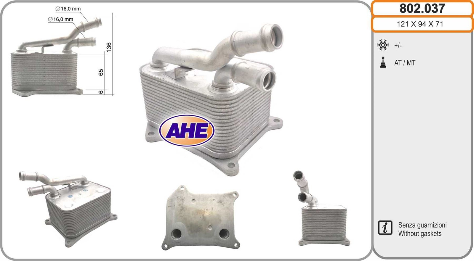 Radiateur d'huile Audi A8 D3 4.2 FSI Quattro haute performance