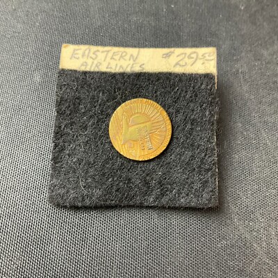 Vintage 1940's Eastern Airlines Eighty Minute Men Washington NY Lapel Badge