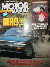 Motor Manual Mag 1984 Peter Brock the General's Finest Soldier & HDT Factory 