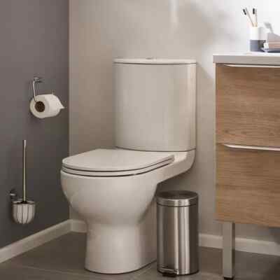 Spülrandlos Wc Toilette Stand komplett Spülkasten Keramik Mit sitz Waagerecht   