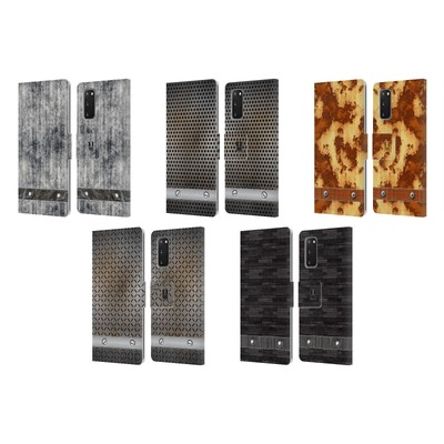 HEAD CASE DESIGNS INDUSTRIAL TEXTURES LEATHER BOOK CASE FOR SAMSUNG PHONES 2