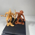 Vintage Marx, 1960's,  6 inch Plastic Cowboy and Indian, Used, Loose Figures