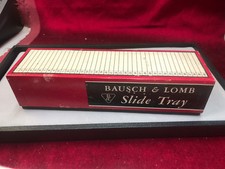 Vintage Bausch  Lomb Black 40 Slide Tray Magazine with Original Box