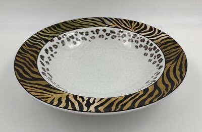 Studio Nova Jungle Beat Rimmed Soup Bowl (s) HG262 Animal Print