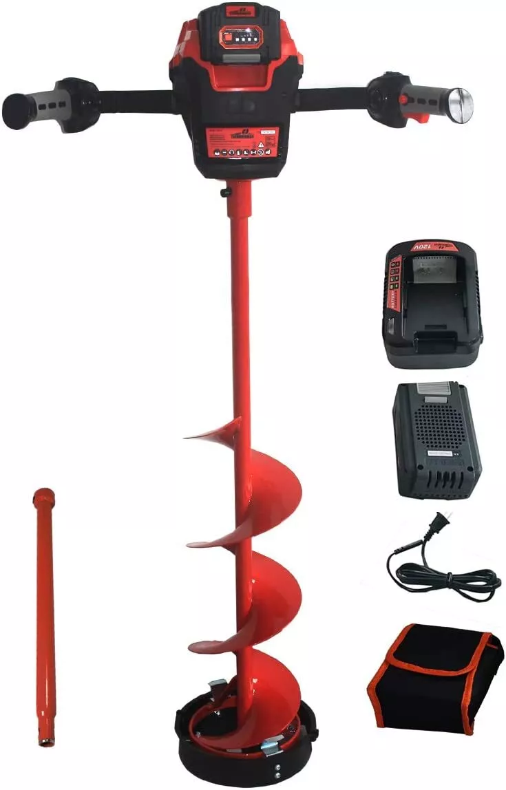 ThunderBay Cyclone 1800 Lithium Power Ice Auger With Reverse For