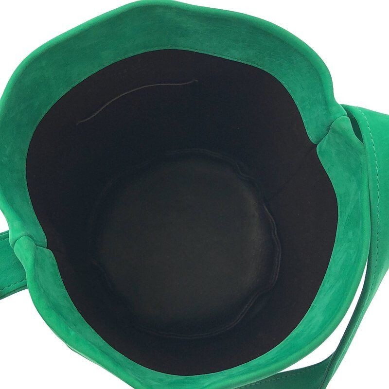 THE ROW Leo knotted mini suede bucket bag green ladies Used | eBay 