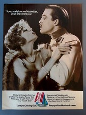 Dentyne Kaugummi Werbung 1979 ca. 20,7cm x 27,5cm