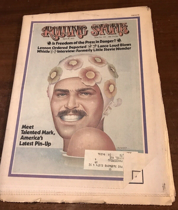 ROLLING STONE Magazine #133 April 26, 1973 Mark Spitz Stevie Wonder, John Lennon