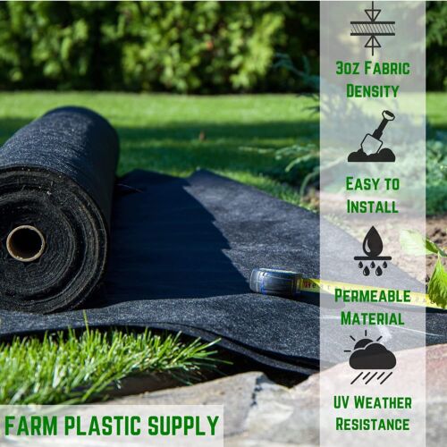 3oz Highly Permeable Landscape Fabric - Non-Woven Landscaping Fabric - Picture 2 of 7