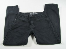 Levis Signature Mid-Rise Straight-Leg Girls Size 12 Black Denim Jeans