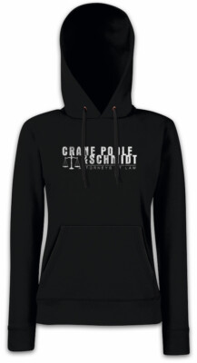 CRANE POOLE & SCHMIDT Damen Hoodie Kapuzenpullover Boston Law Legal Logo Kanzlei