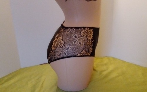 Panties Prima Valentina 2 Pair Side Lace Brief Underwear Sissy Knickers Small - Picture 9 of 13