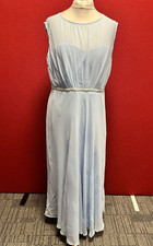 BHS Sophie Gray Blue Maxi Dress UK 18 TD037 JJ 05
