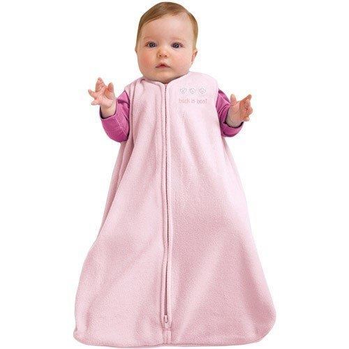 Safe Dreams Wearable Pink Fleece Baby Sack Blanket by Halo 06 months