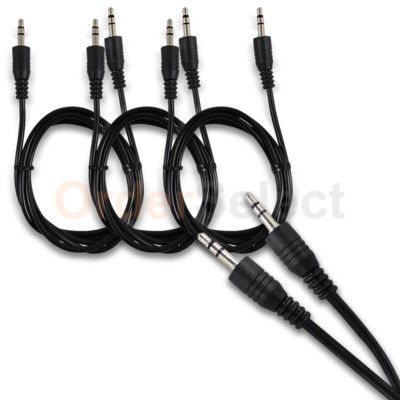 3X 3 FT 3.5mm AUX AUXILIARY CORD Male to Male Stereo Audio Cable PC iPod MP3 CAR