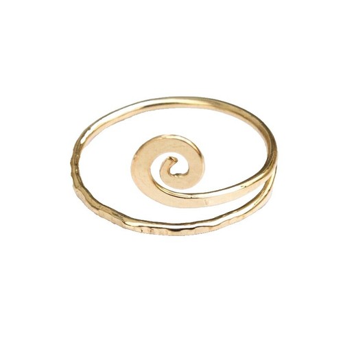 CHANEL 03P Coco Mark Camellia Flower Ring Gold US 6 JP 12