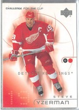 2001-02 Upper Deck Challenge for the Cup #28 Steve Yzerman  ** Detroit Red Wings