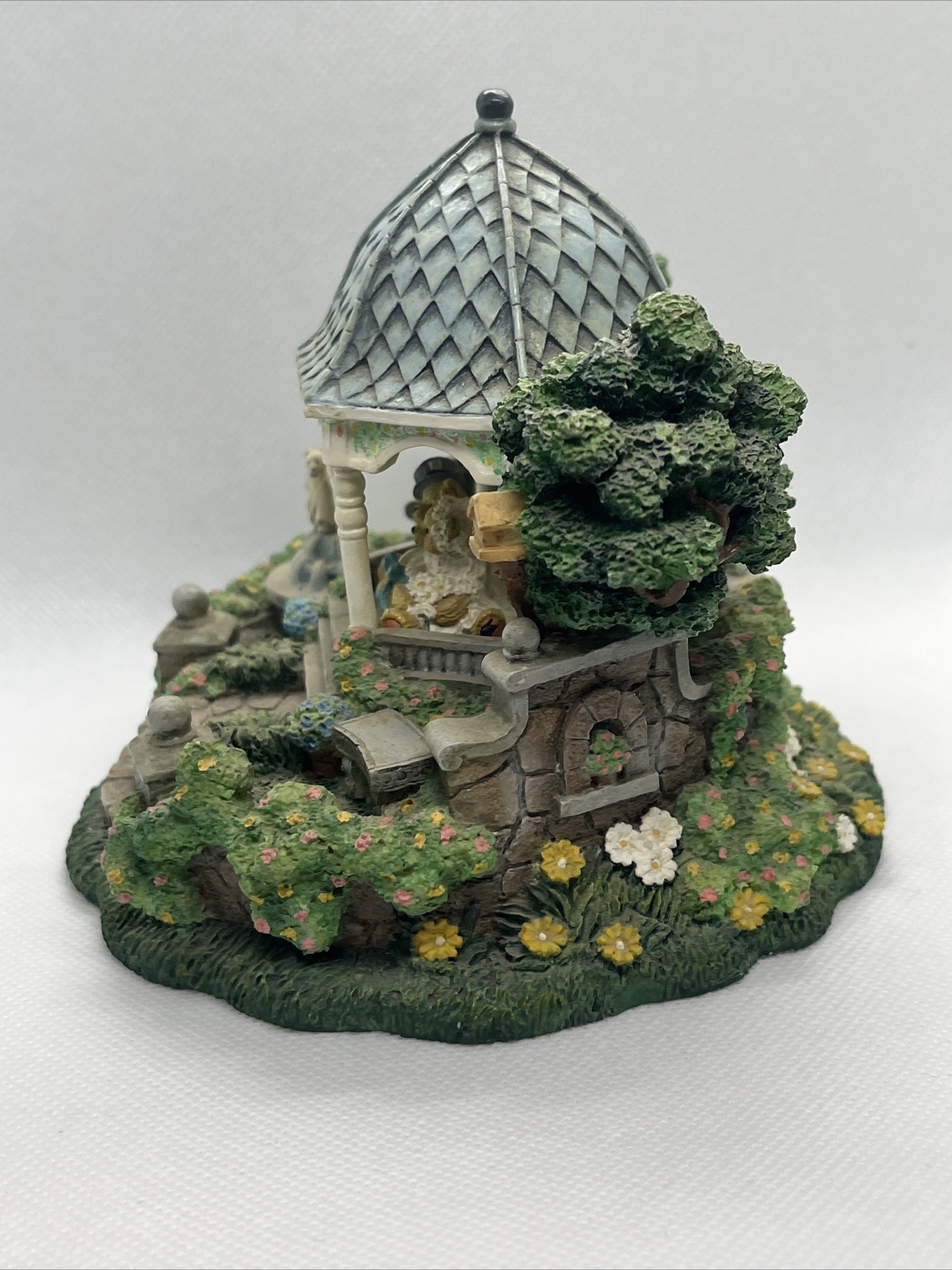 1996 Cherished Teddies Village “The Wedding Gazebo” Village Sculpture