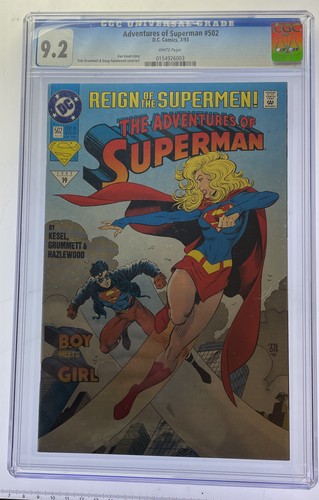 Adventures of Superman #502 CGC 9.2 OLDER STYLE CGC CASE Die July 1993