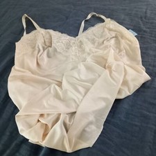 DiXiE BELLE Camisole 44 Nude NWT Lace Trim Adjustable Straps Cami 3X Slinky NEW