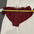 Bas de bikini femme Time and Tru 3XL marron Supreme taille haute taille U neuf