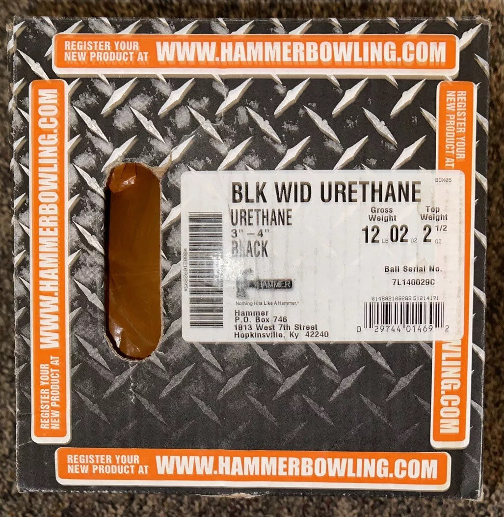 Hammer Black Widow Urethane bowling ball 12lb
