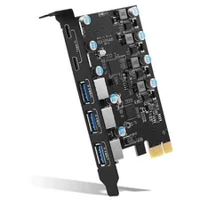 5Gbps USB 3.2 Gen1 USBC PCIE Card Hub USB 3.0 PCI Express Board PCI-E USB3.0