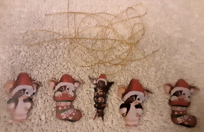 Gremlins Weihnachtsdeko 5er Set Kunststoff 3 verschiedene Designs