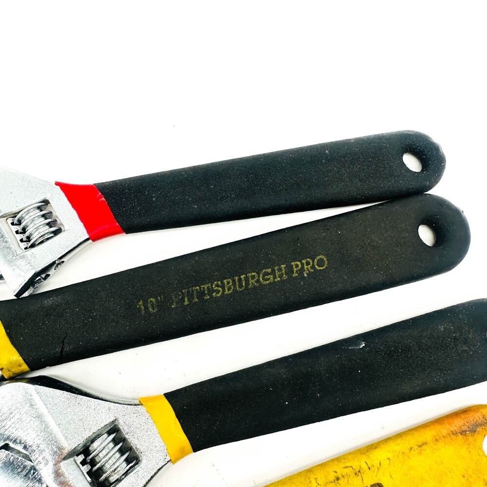 5 Pcs Allied, Pittsburgh Pro, Durabuilt, Assorted Adjustable Wrench Set