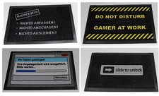 Fußmatte mit lustigen Sprüchen, Schmutzfangmatte 40x60 cm rutschfest, waschbar