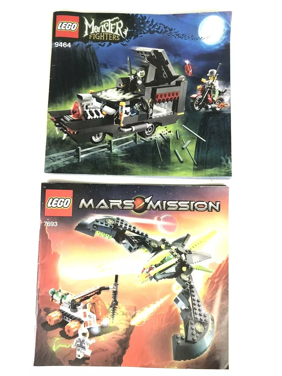 Lot 2 LEGO 9464 Monster Fighters 7693 Mars Mission Instruction