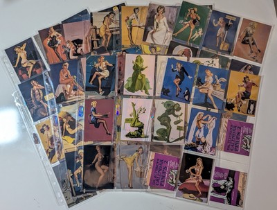 Gil Elvgren Kalender Pinups (Serie 2) Sammelkarten Master Set inkl. aller Beilagen