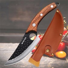 1-3PCS Stainless Steel Knife Set Kitchen Utility Handmade Boning Chopper Cleaver