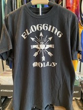 Flogging Molly Celtic Punk Band Tour Concert T-Shirt Black Size Large