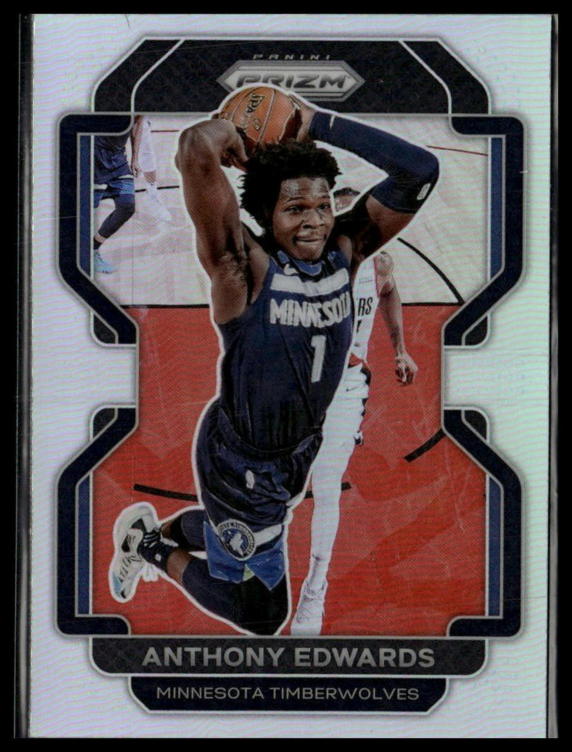 Anthony Edwards 2021-22 Panini Prizm Silver #37 Minnesota Timberwolves