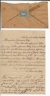 Columbia SC CSA 12 on turned Telegraph cover with letter to Petersburg VA