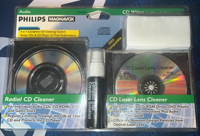 Philips Magnavox 4-in-1 Complete Disc Cleaning System - Video game / Disc Repair