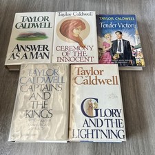 Lot Of 5 Taylor Caldwell Answer As A Man , Tender Victory